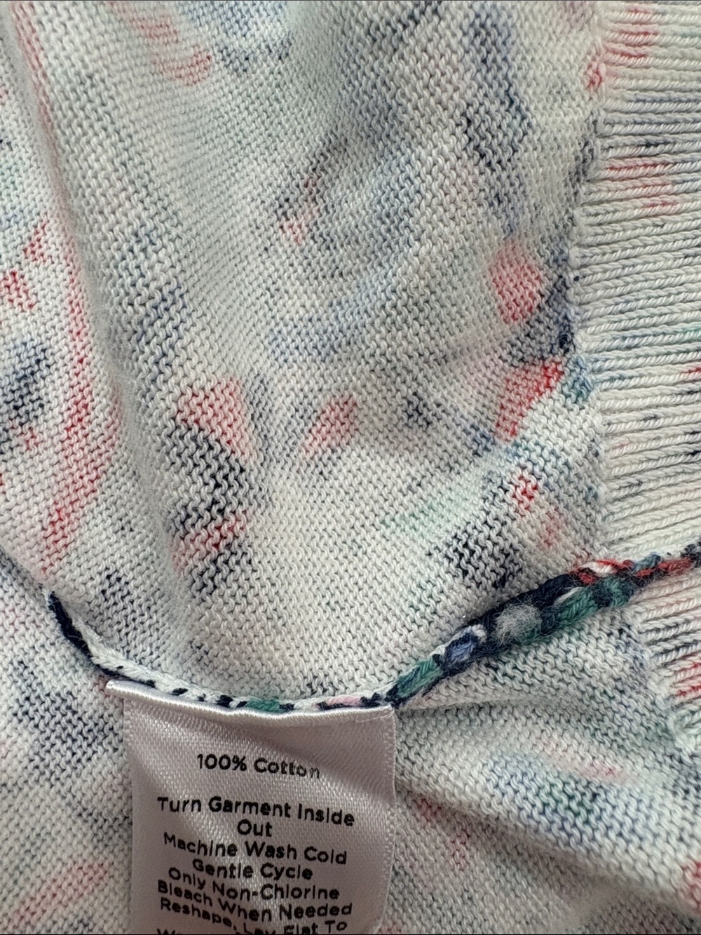 Talbots Cotton Paisley Cardigan, Size L, NWT - Picture 10 of 11